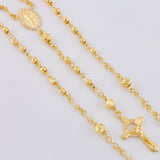 Miraculous Virgin Rosary Diamond Cut 7.4 g / 18 3/4 in / 3 mm - 4 mm 18K Yellow Gold