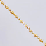 Rosary Virgin of Guadalupe Diamond Cut 7.25 g / 19 3/4 in / 3 mm - 4 mm 18K Yellow Gold