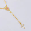 Rosario Virgen Guadalupe Diamantado 7.65 g / 18 3/4 in / 3 mm - 4 mm Oro Amarillo 18K