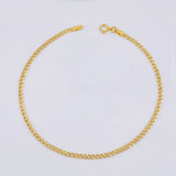 Pulso Cubano 0.85 g / 7 1/4 in / 2 mm Oro Amarillo 18K