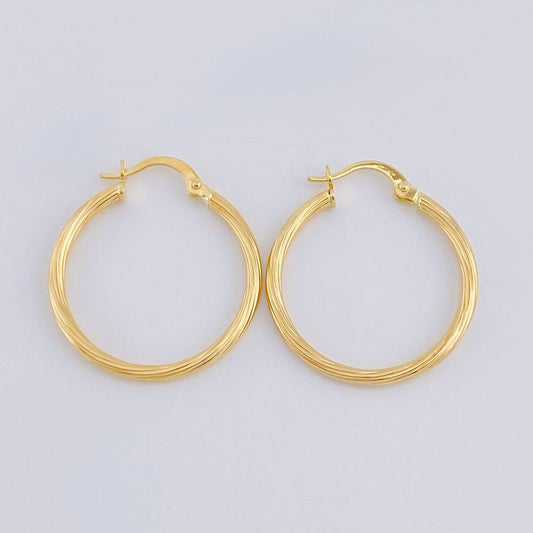 Candongas Espiral 1.6 g / 2.9 cm Oro Amarillo 18K