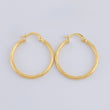 Hoop Earrings Spiral 2g / 1 1/4 in Yellow Gold 18K