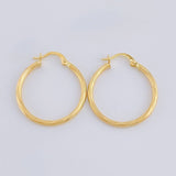 Hoop Earrings Spiral 2g / 1 1/4 in Yellow Gold 18K