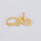Dije Love Infinito 0.55 g / 1/2 in Oro Amarillo 18K