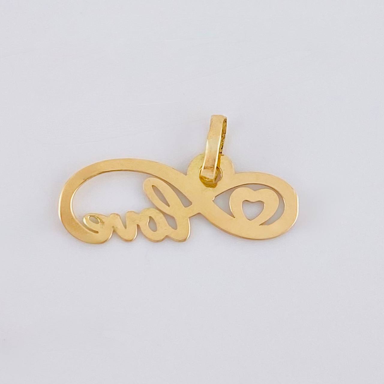 Dije Love Infinito 0.55 g / 1/2 in Oro Amarillo 18K