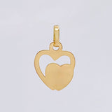 Dije Corazones Unidos 0.55 g / 3/4 in Oro Amarillo 18K