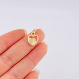 Dije Corazones Unidos 0.55 g / 3/4 in Oro Amarillo 18K