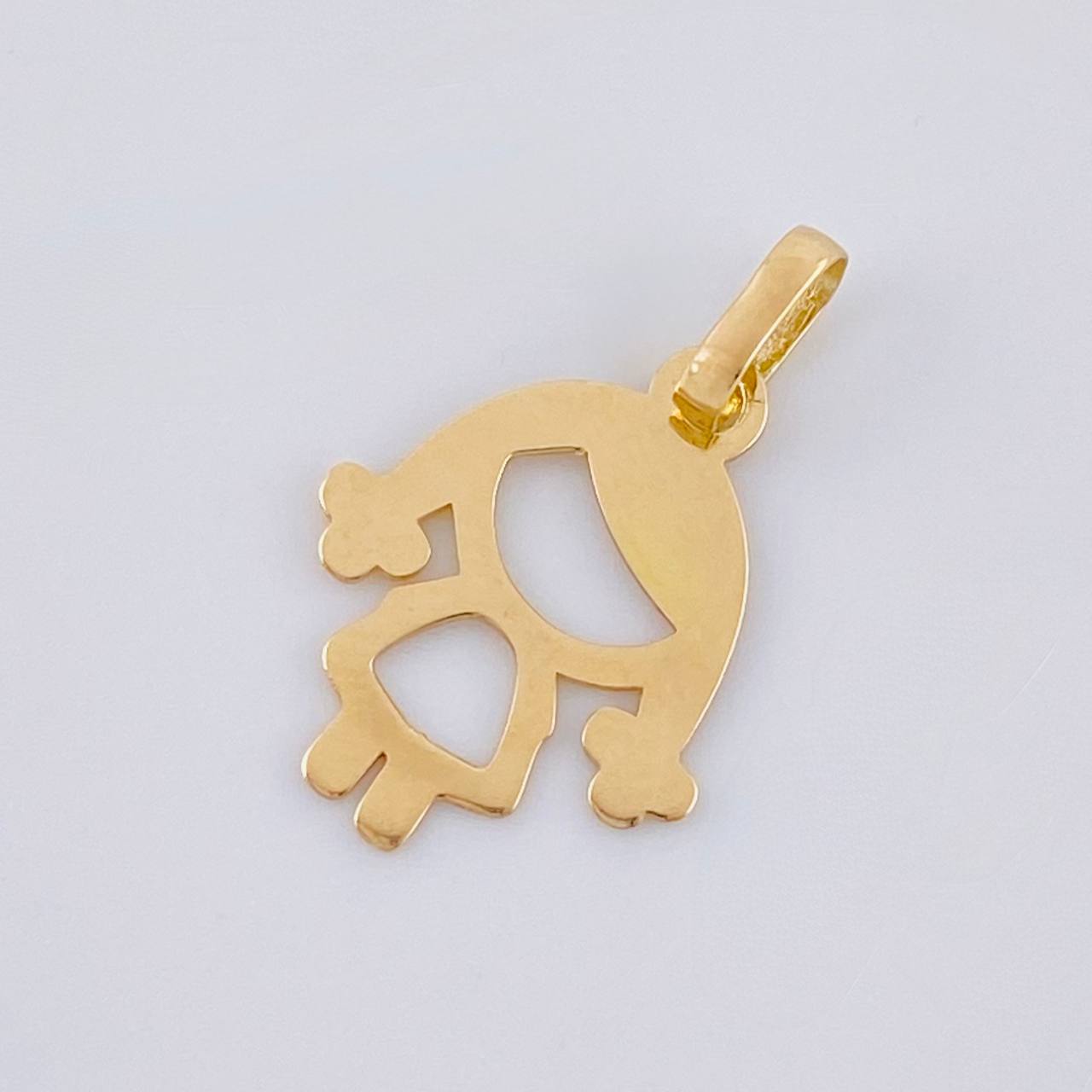 Dije Niña Silueta 0.5 g / 3/4 in Oro Amarillo 18K