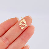 Dije Niña Silueta 0.45 g / 3/4 in Oro Amarillo 18K