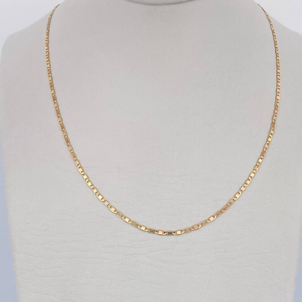 Flat Mariner Chain 1.95gr / 50cm / +3 18K Gold &
