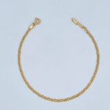 Flat Mariner Bracelet 1.3gr / 20cm / +3 18K Gold &