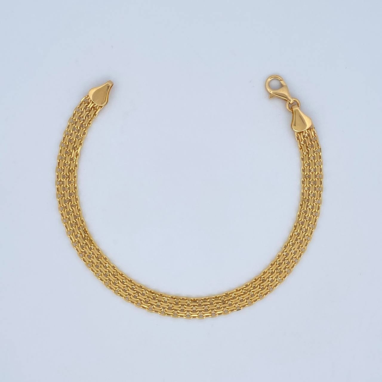 Chinese Bracelet 5.5gr / 7.5in / +1 18K Gold $