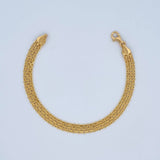Chinese Bracelet 5.5gr / 7.5in / +1 18K Gold $