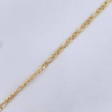 Pulso Figaro 1.1gr / 19.6cm / +1 Oro 18K &