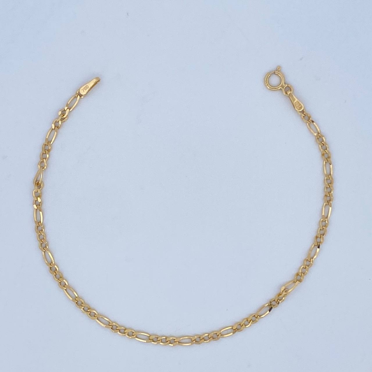 Pulso Figaro 1.1gr / 19.6cm / +1 Oro 18K &