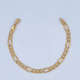 Figaro Bracelet 4.25gr / 7.5in / +0 18K Gold &