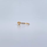 Heart Silhouette Ring 1.15gr / Size 7 1/4 / Smooth 18K Yellow Gold $