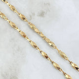 Rustic Chain Adige 10.55gr / 60cm / 4.6mm Textured Polished 18K Yellow Gold