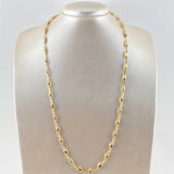 Rustic Chain Adige 10.55gr / 60cm / 4.6mm Textured Polished 18K Yellow Gold