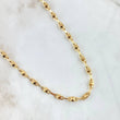 Rustic Chain Cubes 10.75gr / 60cm / 4.2mm Smooth 18K Yellow Gold