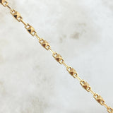Rustic Chain Cubes 10.75gr / 60cm / 4.2mm Smooth 18K Yellow Gold