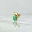 Dije Gota Lisa 0.95gr / 1.9cm / Esmeralda 77pts Oro Amarillo 18K (Joya) ©