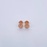 Stud Earrings Virgin Guadalupe 0.55gr / 18K Rose Gold &