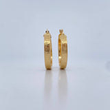 Hoop Earrings Tribal 3.65gr / 2.8cm / 18K Yellow Gold $