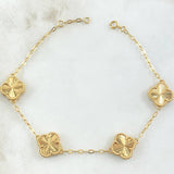Pulso Aro Seguido Trebol 7.45gr / 18cm-20cm / Nac.Esp. Oro 18K ©