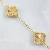 Pulso Aro Seguido Trebol 7.45gr / 18cm-20cm / Nac.Esp. Oro 18K ©