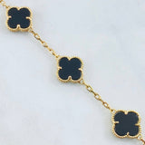 Pulso Aro Seguido Trebol 11.6gr / 18cm / Nac.Esp. Oro 18K -