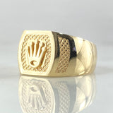 Anillo Sello Corona 3.05gr / T6 / Oro 18K