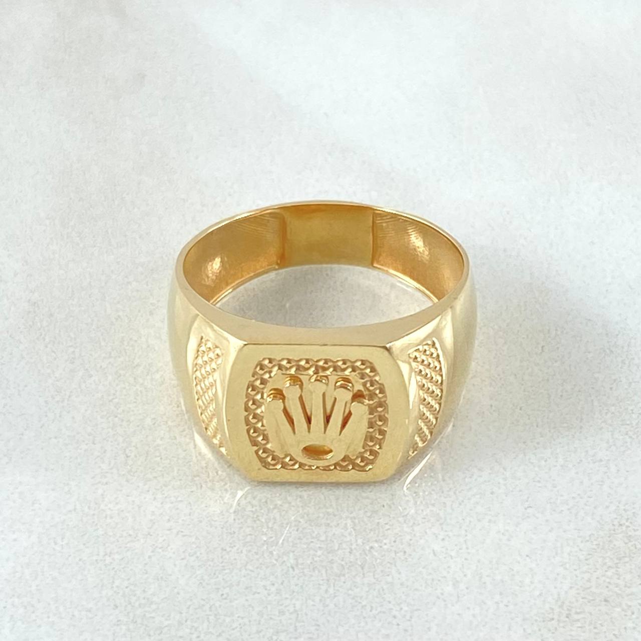 Anillo Sello Corona 3.05gr / T6 / Oro 18K