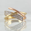Crossed Ring 3.6gr / Size 6 1/4 / 18K Gold