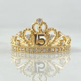 Crown Ring 15s 2.65gr / Size 5 1/4 / 18K Gold