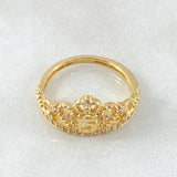 Crown Ring 15s 2.65gr / Size 5 1/4 / 18K Gold