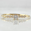 Solitaire Ring 1.2gr / Size 7 3/4 / 18K Gold
