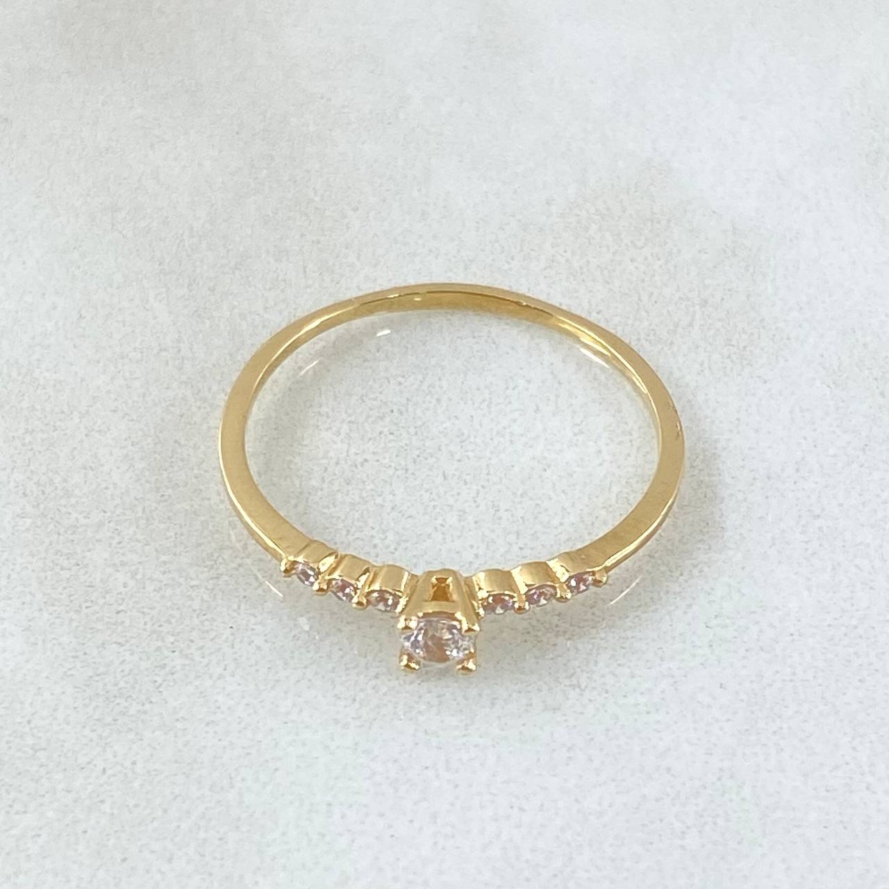 Solitaire Ring 1.15gr / Size 6 1/2 / 18K Gold *