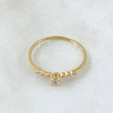 Solitaire Ring 1.15gr / Size 6 1/2 / 18K Gold *