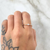Solitaire Ring 1.15gr / Size 8 / 18K Gold