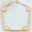 Military Clover Bracelet 4.2gr / 18.5cm / 7.3in / 18K Gold -