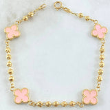 Military Clover Bracelet 4.2gr / 18.5cm / 7.3in / 18K Gold -