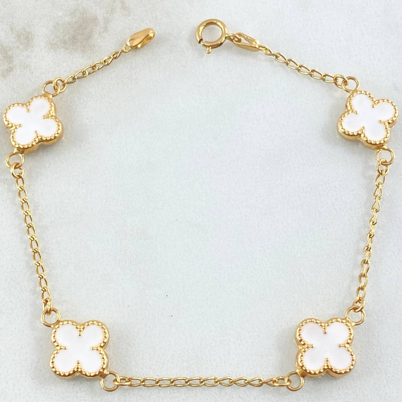 Bracelet Clover Clover 3.6gr / 7.3in / 18K Gold -