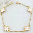 Bracelet Clover Clover 3.6gr / 7.3in / 18K Gold -