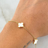 Bracelet Clover Clover 3.6gr / 7.3in / 18K Gold -