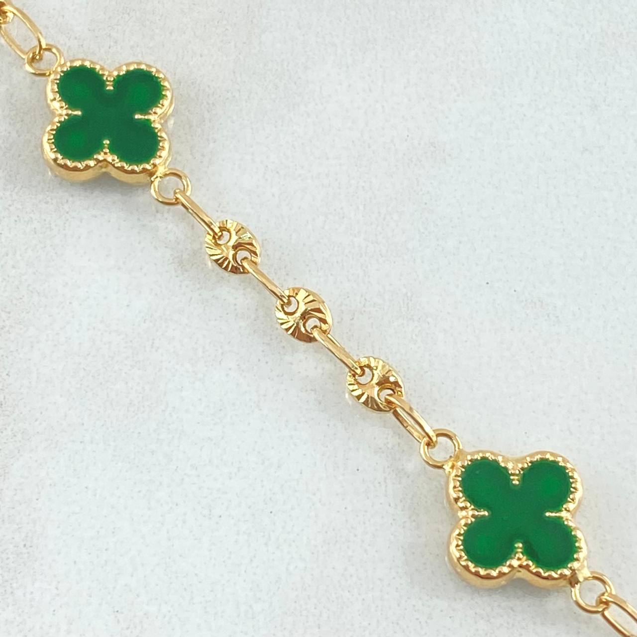 Pulso GC Trebol 4.2gr / 18.5cm / Oro 18K -