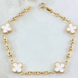 Bracelet GC Clover 3.9gr / 7.1in / 18K Gold -