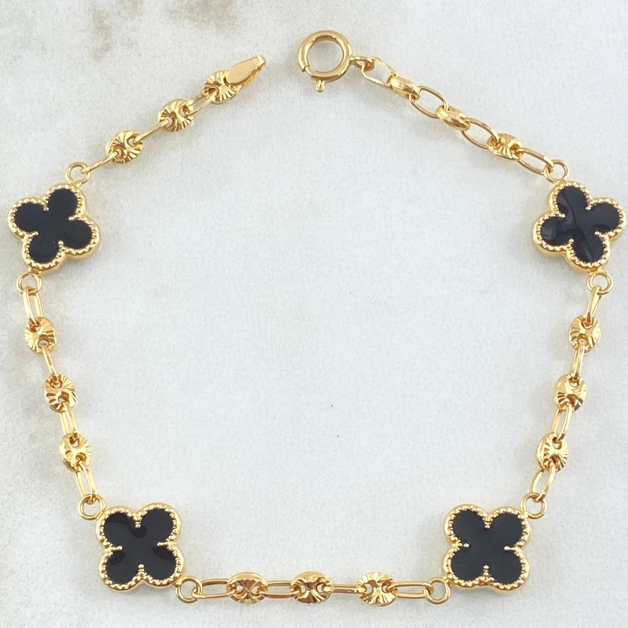Bracelet GC Clover 4.15gr / 7.1in / 18K Gold -