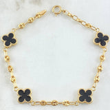 Bracelet GC Clover 4.15gr / 7.1in / 18K Gold -