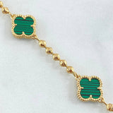 Bracelet Clover Clover 10gr / 19cm / Special Nacre 18K Gold ©